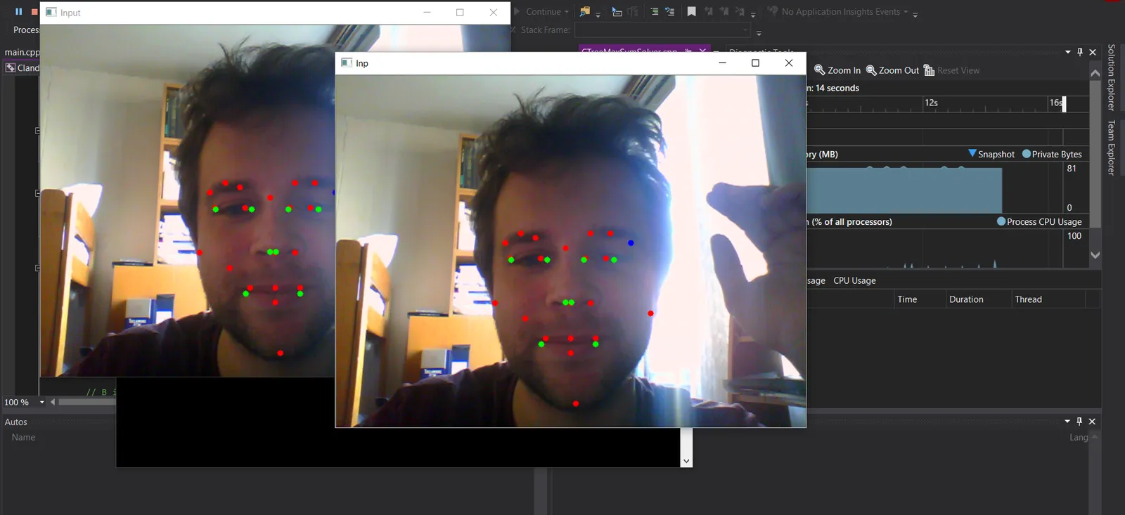 Facial landmark detector
