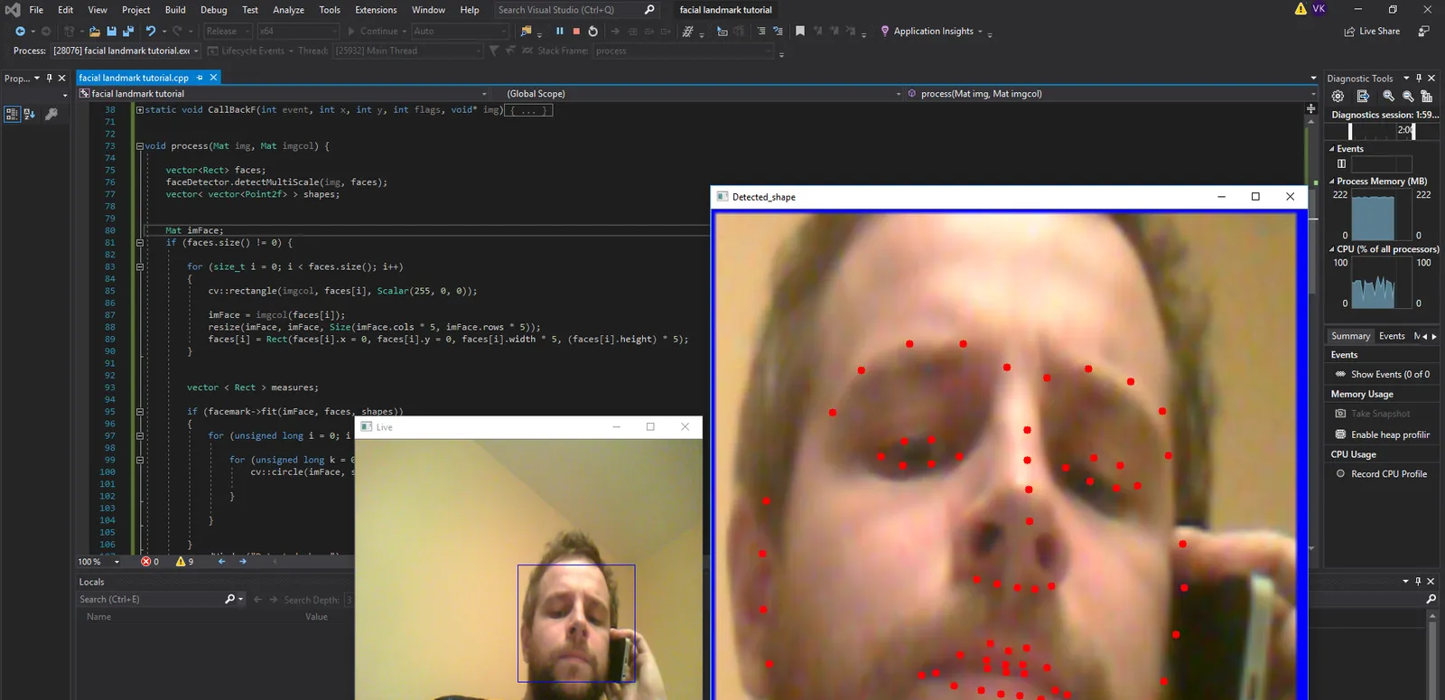 opencv facial landmarks