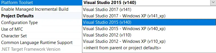 opencv VS141