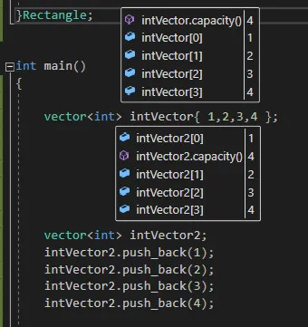 STL vector c++