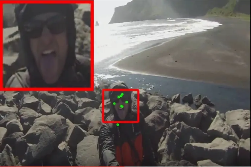 Video tracking stabilization opencv