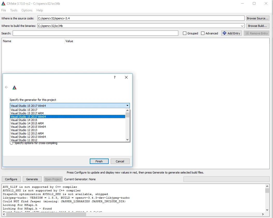 install build own opencv