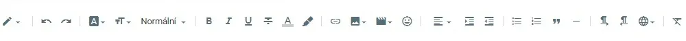 The source image for the example: an editor toolbar with formatting icons in a single row