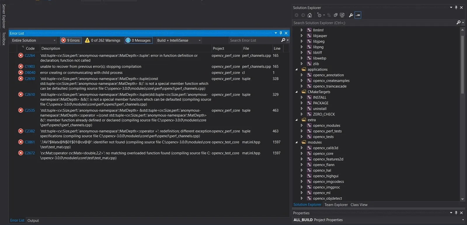 Install opencv Visual Studio 2015