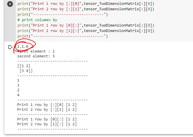 Tensorflow 2 on colab.research by google