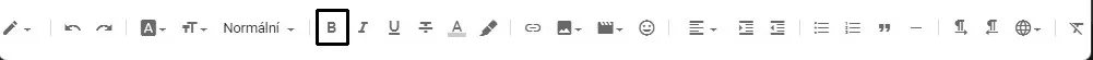 The same toolbar with a rectangle drawn around the bold B icon that matchTemplate located