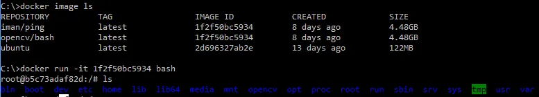 opencv docker