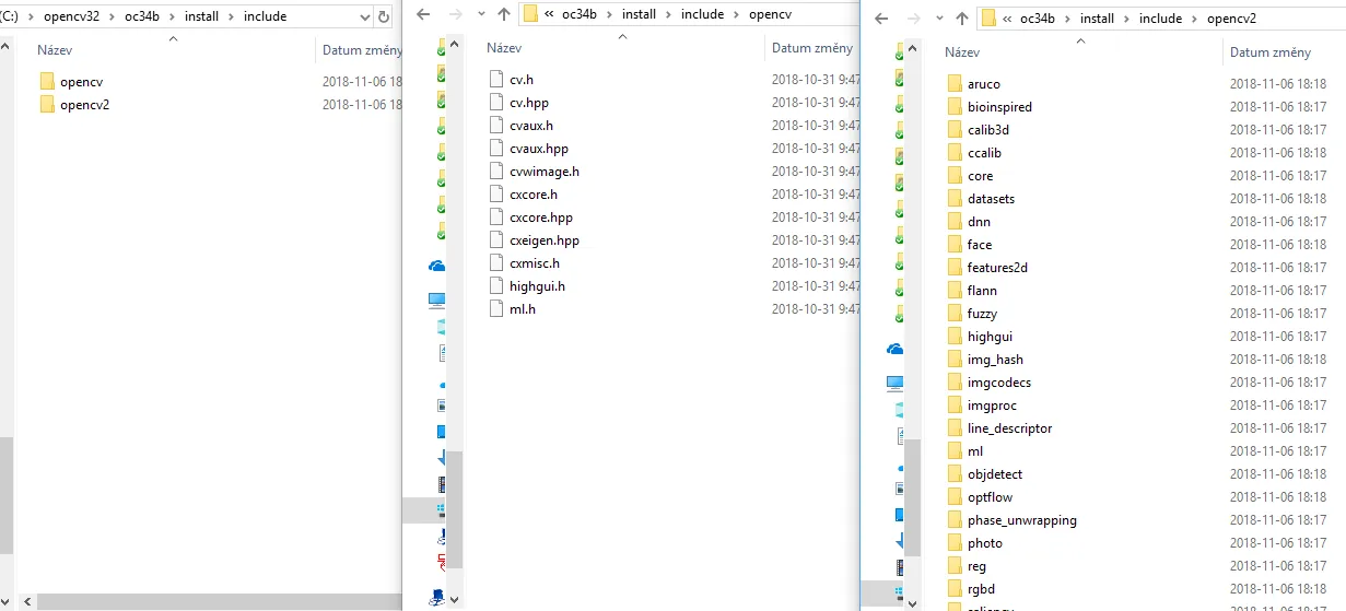 include install location of opencv headers