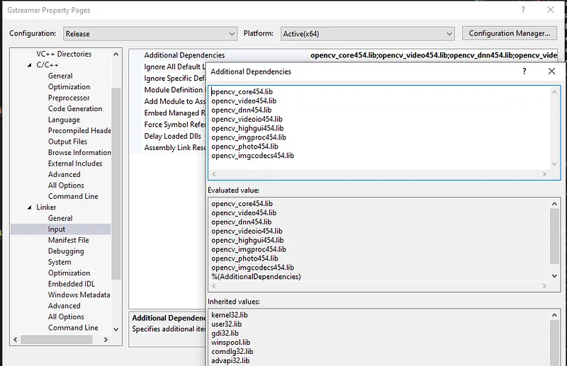 Opencv Visual Studio 2022 configuration