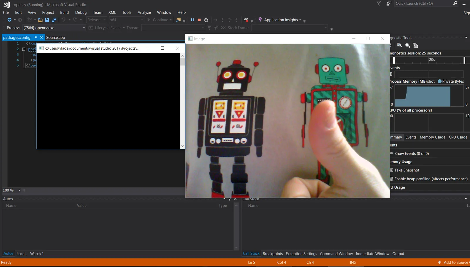 opencv visual studio 2017