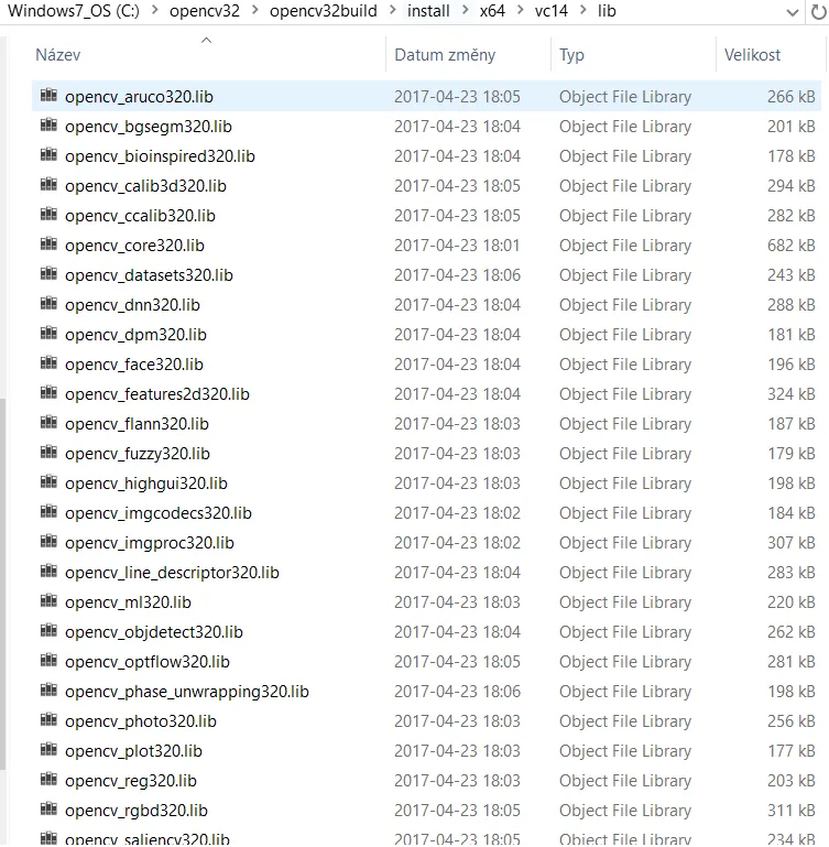 Opencv Install and Build in Visual studio 2017